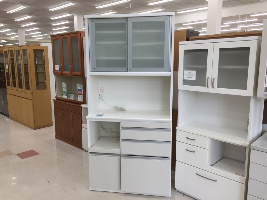 パモウナ　レンジボードセット　中古品 中古】 パモウナ レンジボード 食器棚 W2000 買取。 | 愛知と岐阜の