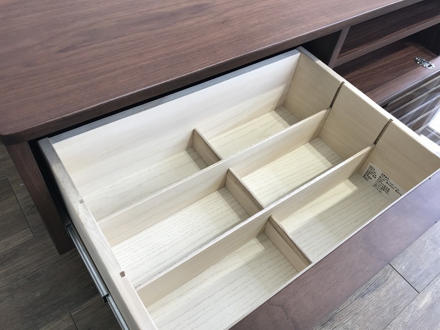 KEYUCA（ケユカ）】格子柄のテレビボード（マライカⅡ 110cm）が