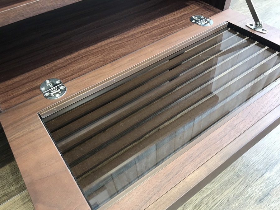 KEYUCA（ケユカ）】格子柄のテレビボード（マライカⅡ 110cm）が