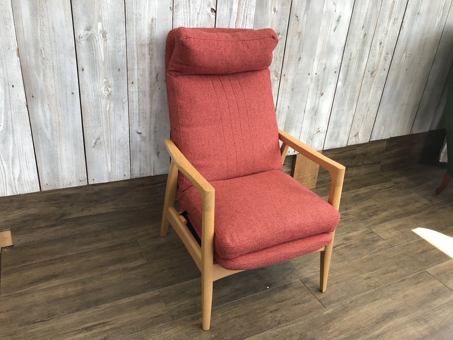 ケユカ　KEYUCA リクライニングソファー　オレンジ　トルニオ　チェア ケユカKEYUCA リクライニングソファーオレンジトルニオチェア