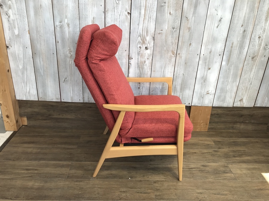 ケユカ　KEYUCA リクライニングソファー　オレンジ　トルニオ　チェア KEYUCA（ケユカ）】廃盤品のリクライニングソファ（トルニオ）が