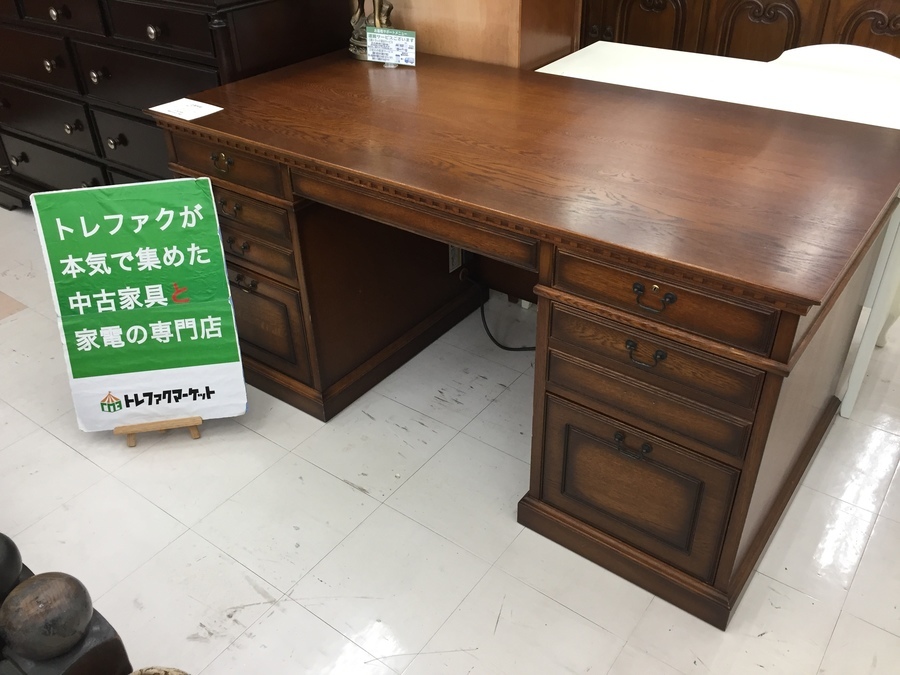 展示品　上坂木材　オーク材　ブルックス　書斎机　学習机　勉強机 展示品 上坂木材 オーク材 ブルックス 書斎机 学習机 勉強机