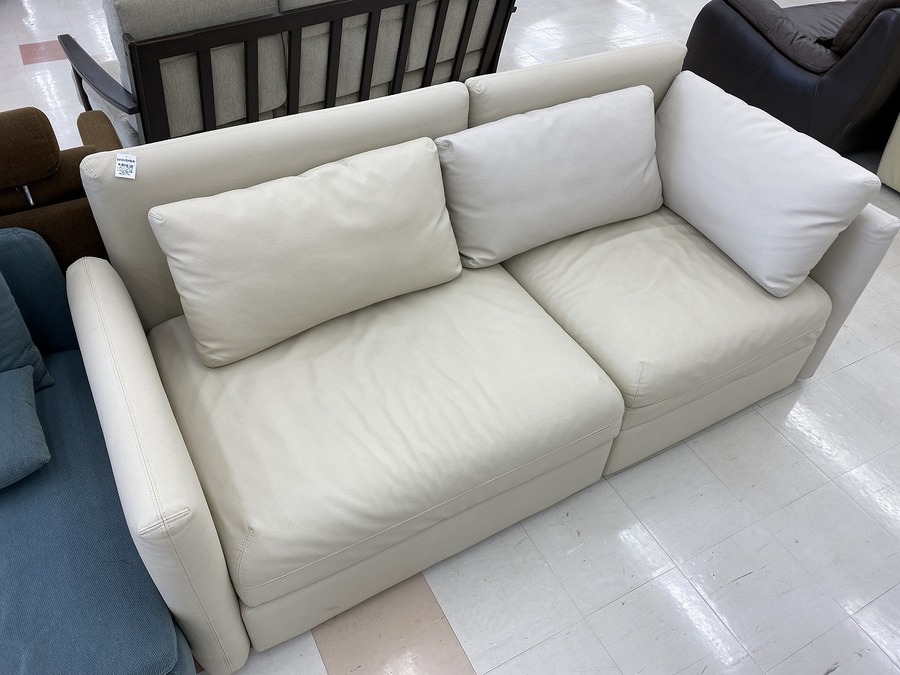 値段交渉可能】【引き取り可能】IKEA合成皮革ソファ 2人掛け | 2