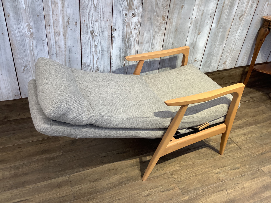 ケユカ　KEYUCA リクライニングソファー　オレンジ　トルニオ　チェア KEYUCA（ケユカ）】廃盤品のリクライニングソファ（トルニオ）が