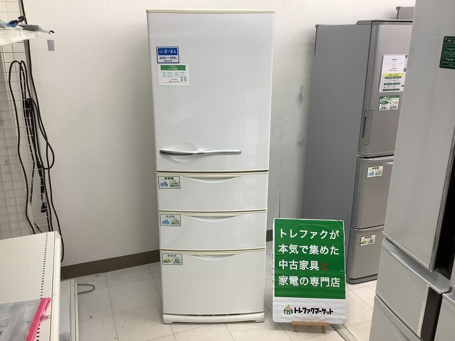 おすすめ品】AQUA (アクア) 4ドア冷蔵庫 379 AQR-361A 2012年製 355L