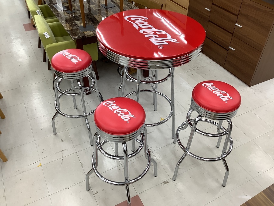 スマホで購入】Coca Cola (コカコーラ) バーカウンターテーブル5