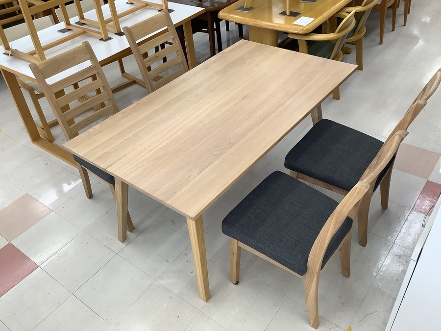 スマホで購入】ニトリ ダイニング5点セット ナチュラル 5点セット 