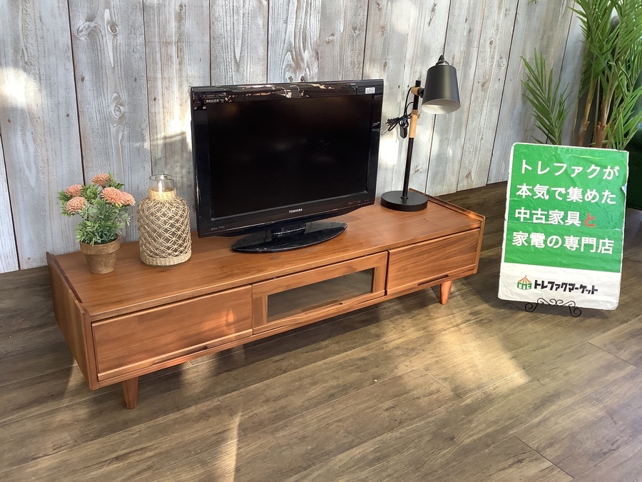 起立木工】北欧スタイルのシンプルなデザインのテレビボード（ノーラ 
