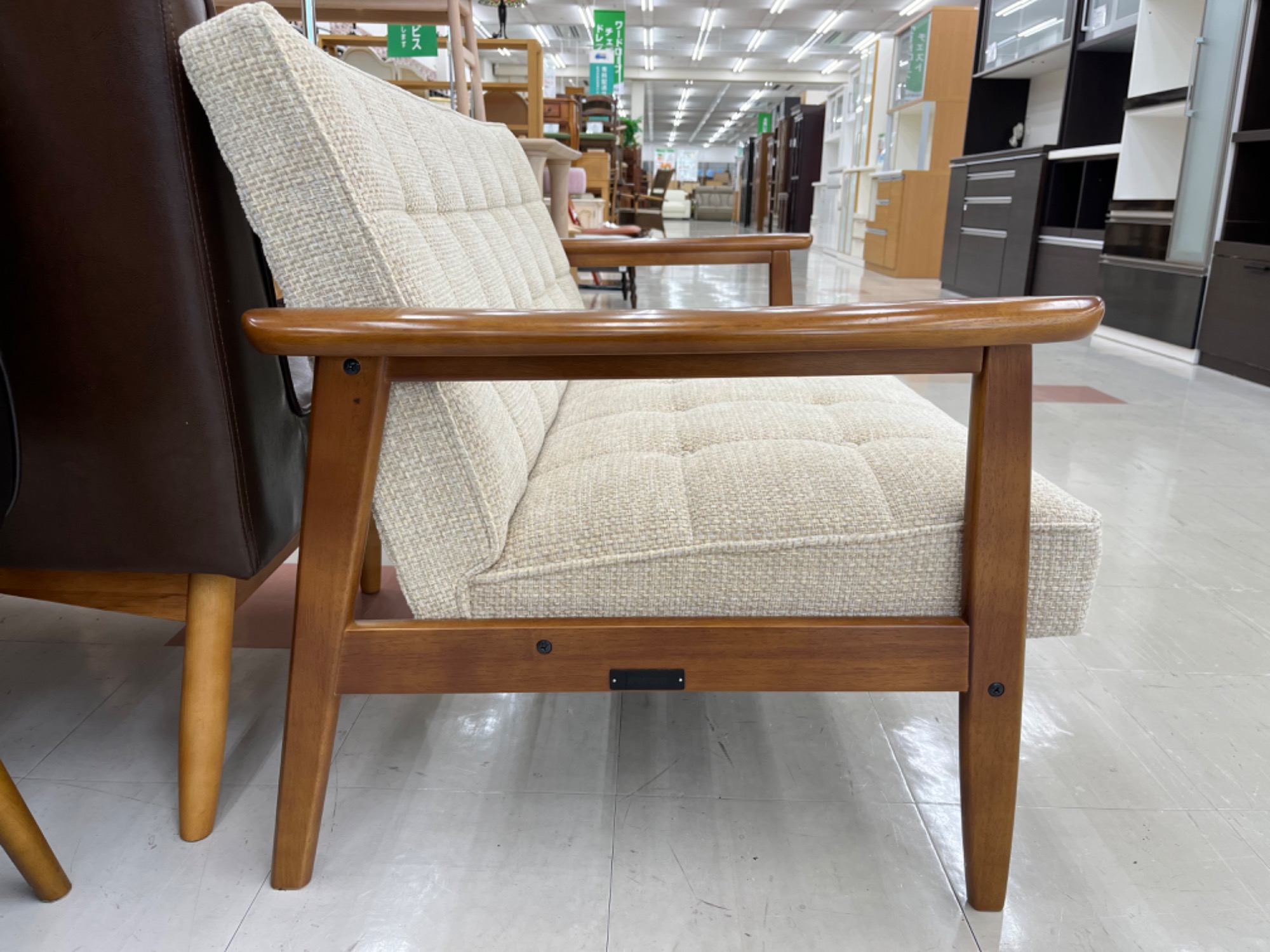 お値段見直しました！ カリモク60 Kチェア 2シーター ブルーノ