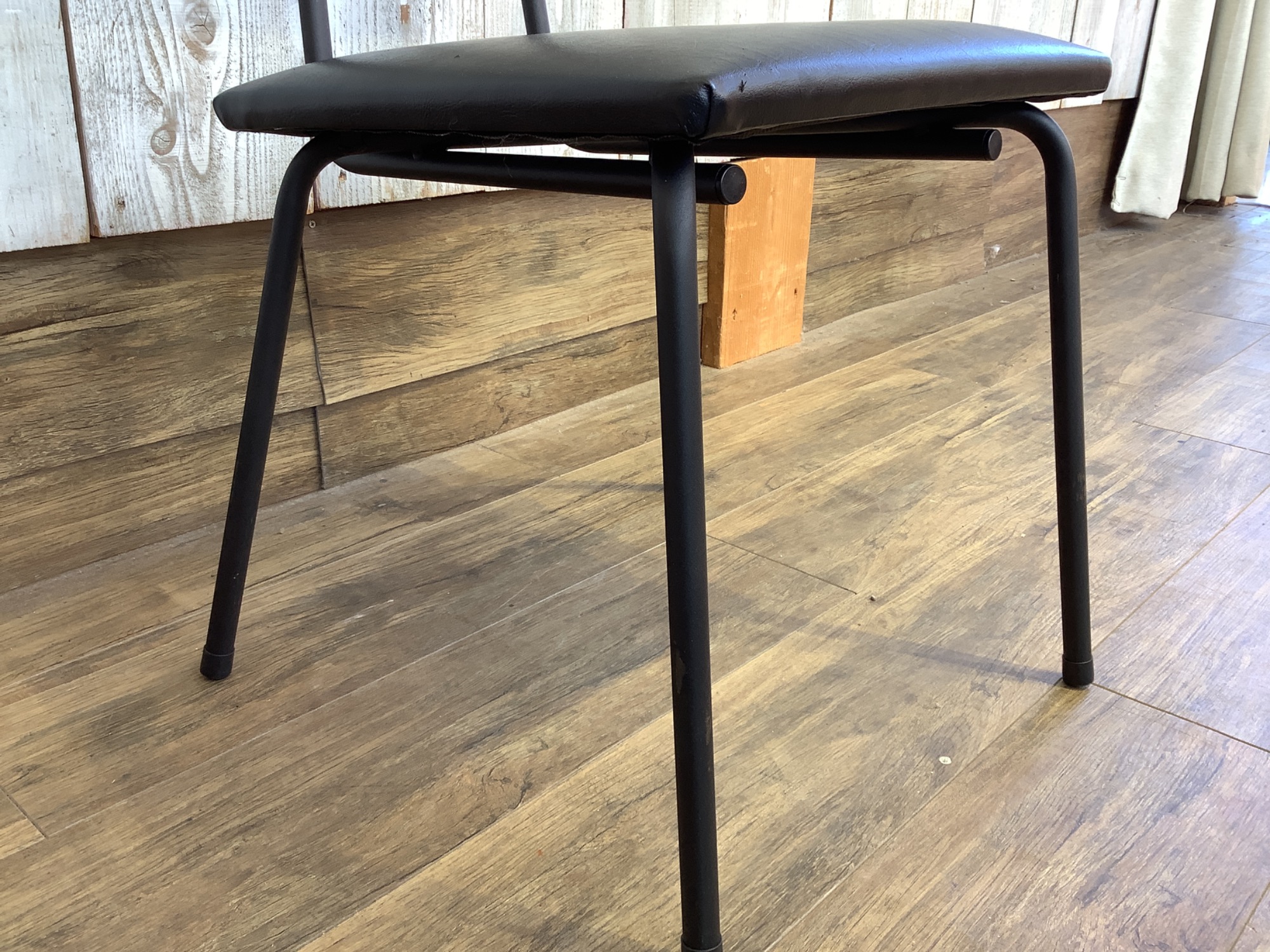 東馬 KeLT カフェテーブル パイン古材×スチールダークブラウン2個