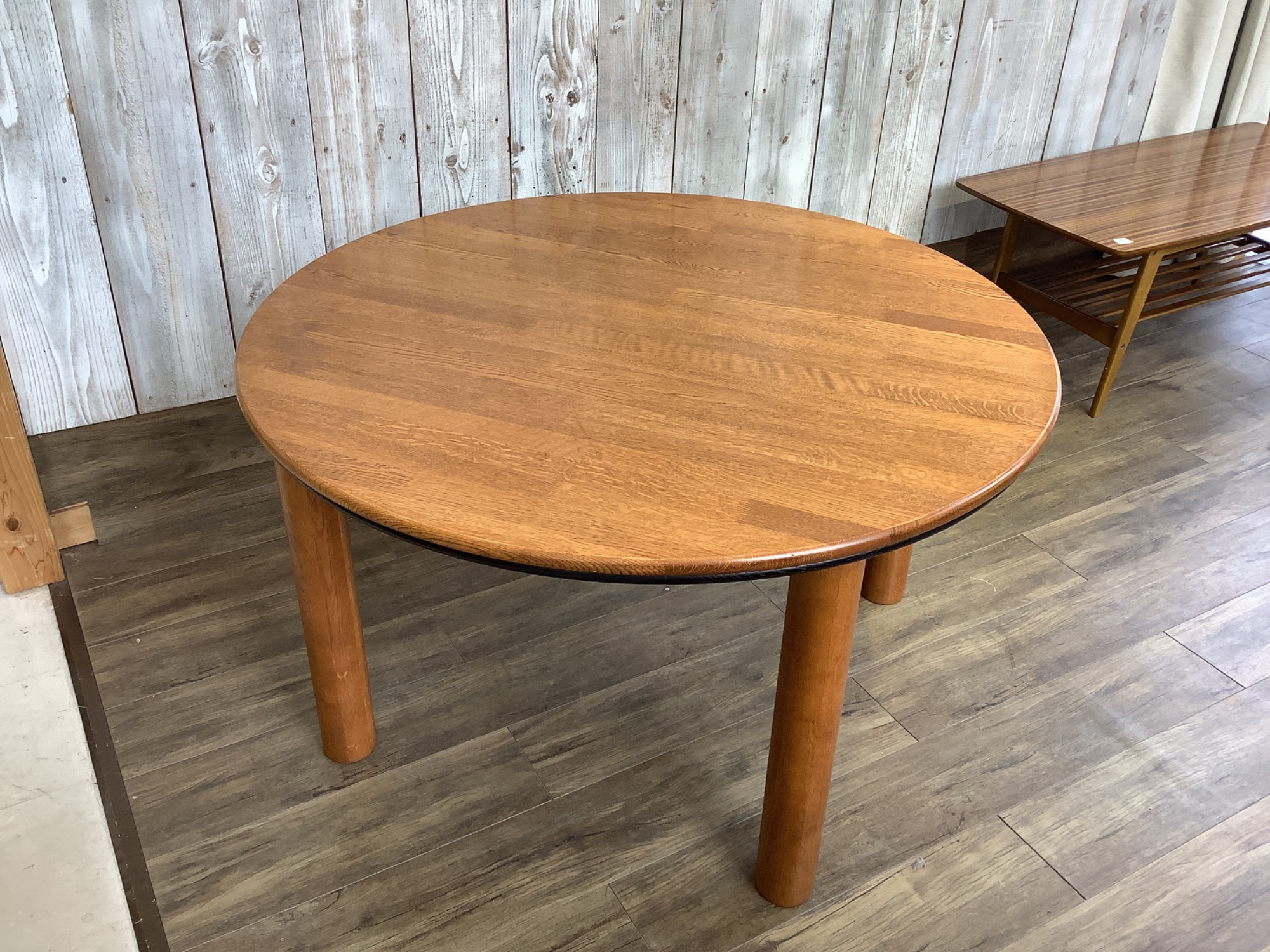 池田木工】ジャパンヴィンテージのラウンドタイプのダイニング5点