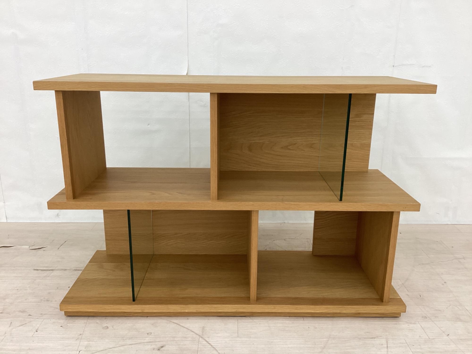新入荷情報】ガラスの抜け感がお洒落な2段シェルフが入荷しました