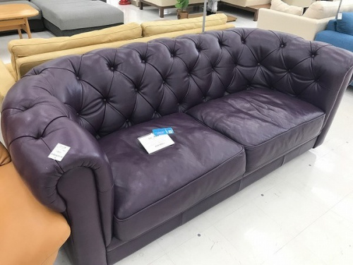 中古　ソファーのレザーソファ