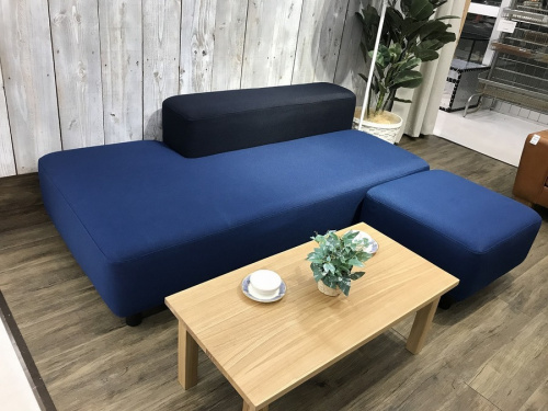経典 無印良品】オットマン付きのソファベンチが入荷しました！人気のブルーカバーです！【トレファクマーケット千葉おゆみ野店】｜2021年02月01日｜リサイクルショップ  トレファクマーケット（トレファク）千葉おゆみ野店 ソファカバー