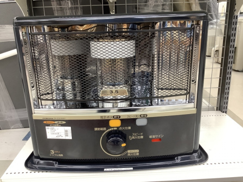暖房器具大量展示中！！石油ストーブ、ガスファンヒーターやコタツなど