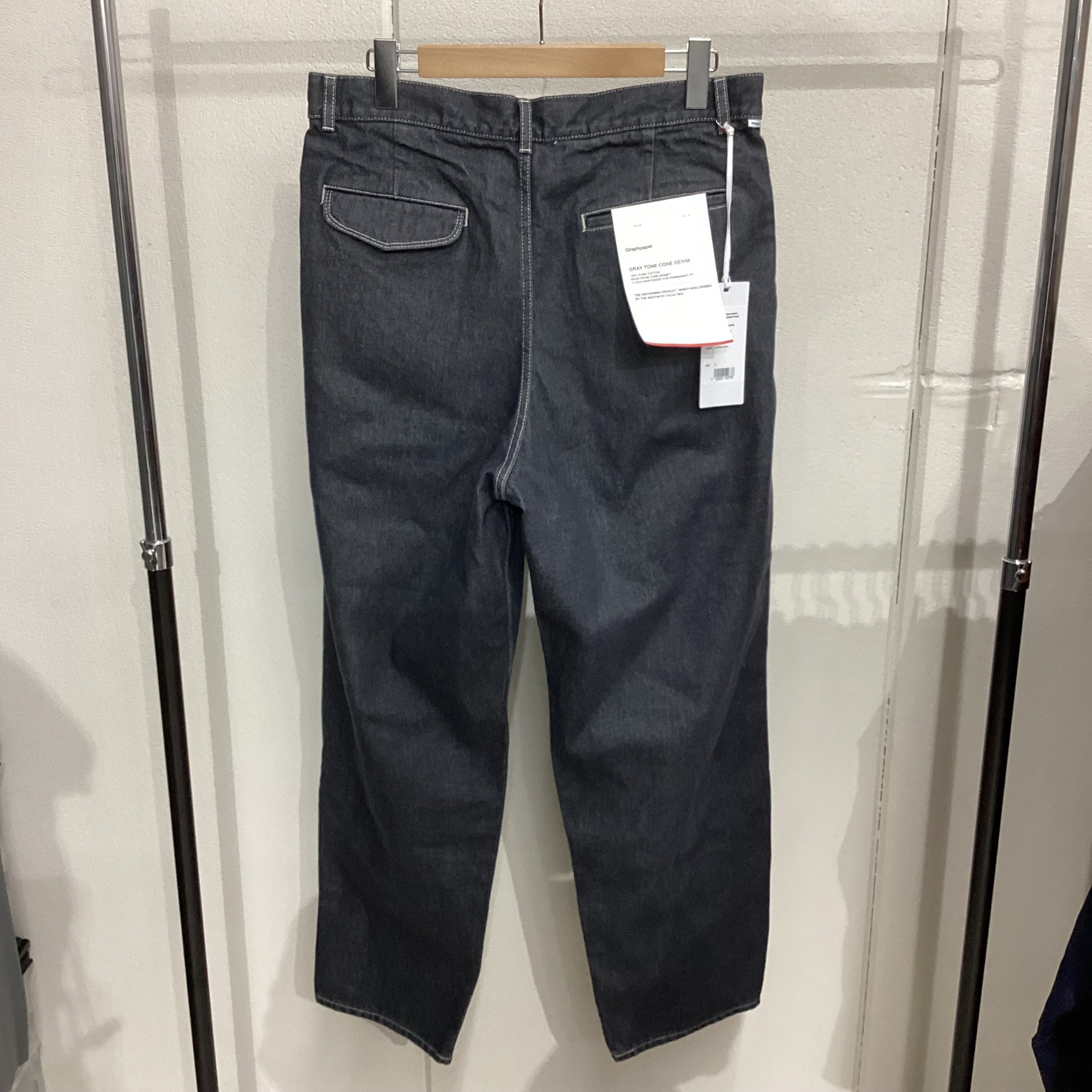 パンツ Graphpaper Gray Tone Cone Denim Pants Graphpaper Gray