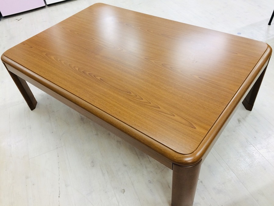 【直接引渡し限定】中古美品 家具調こたつ ファッションコタツ こたつ 暖房器具 こたつ 幅75cm テーブル 家具調こたつ 木目調 フラットヒーター 手元