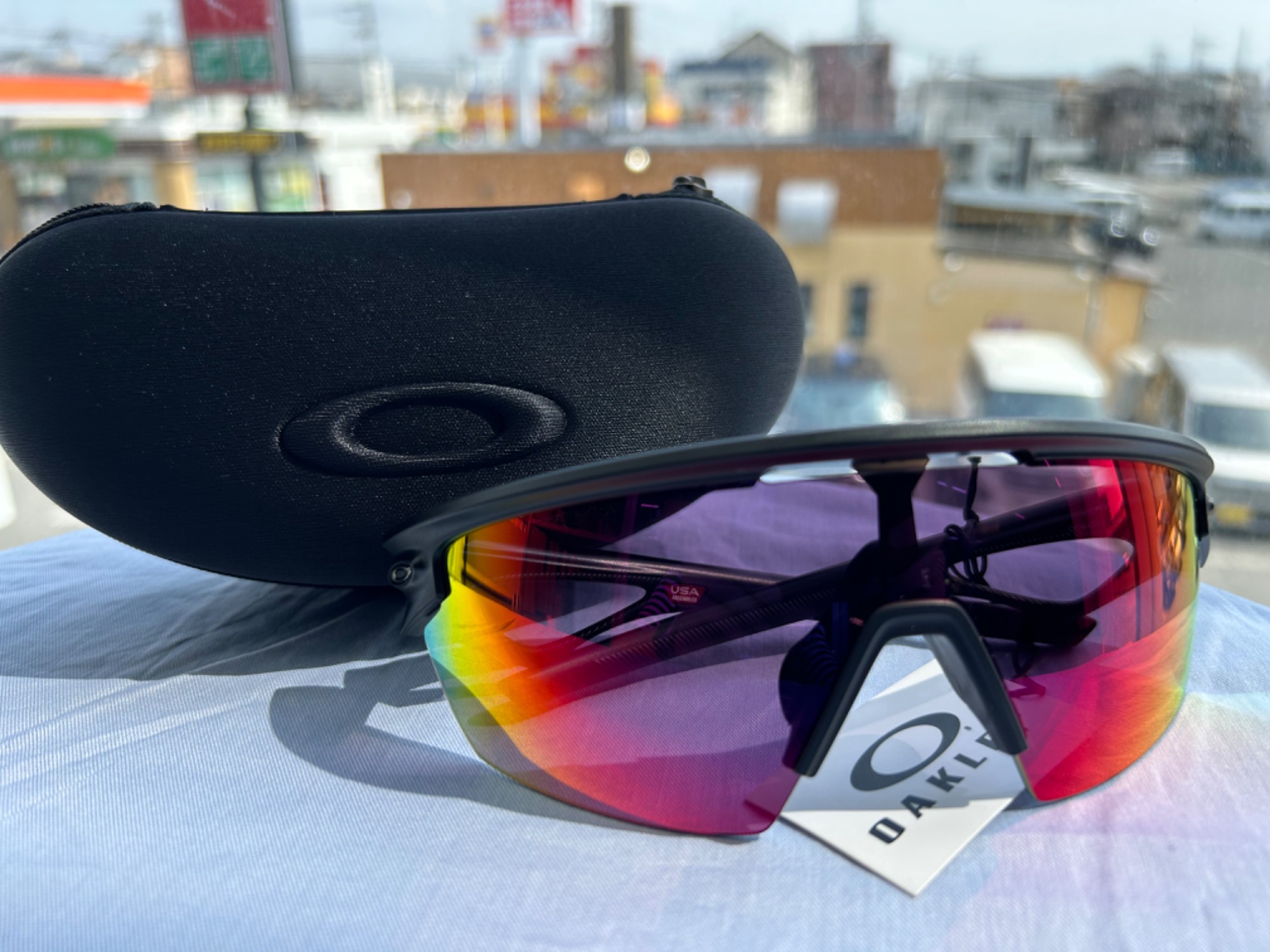 【取引中】OAKLEY サングラス OAKLEY（オークリー） 度付き レンズ へ 交換 -偏光レンズ- フラック