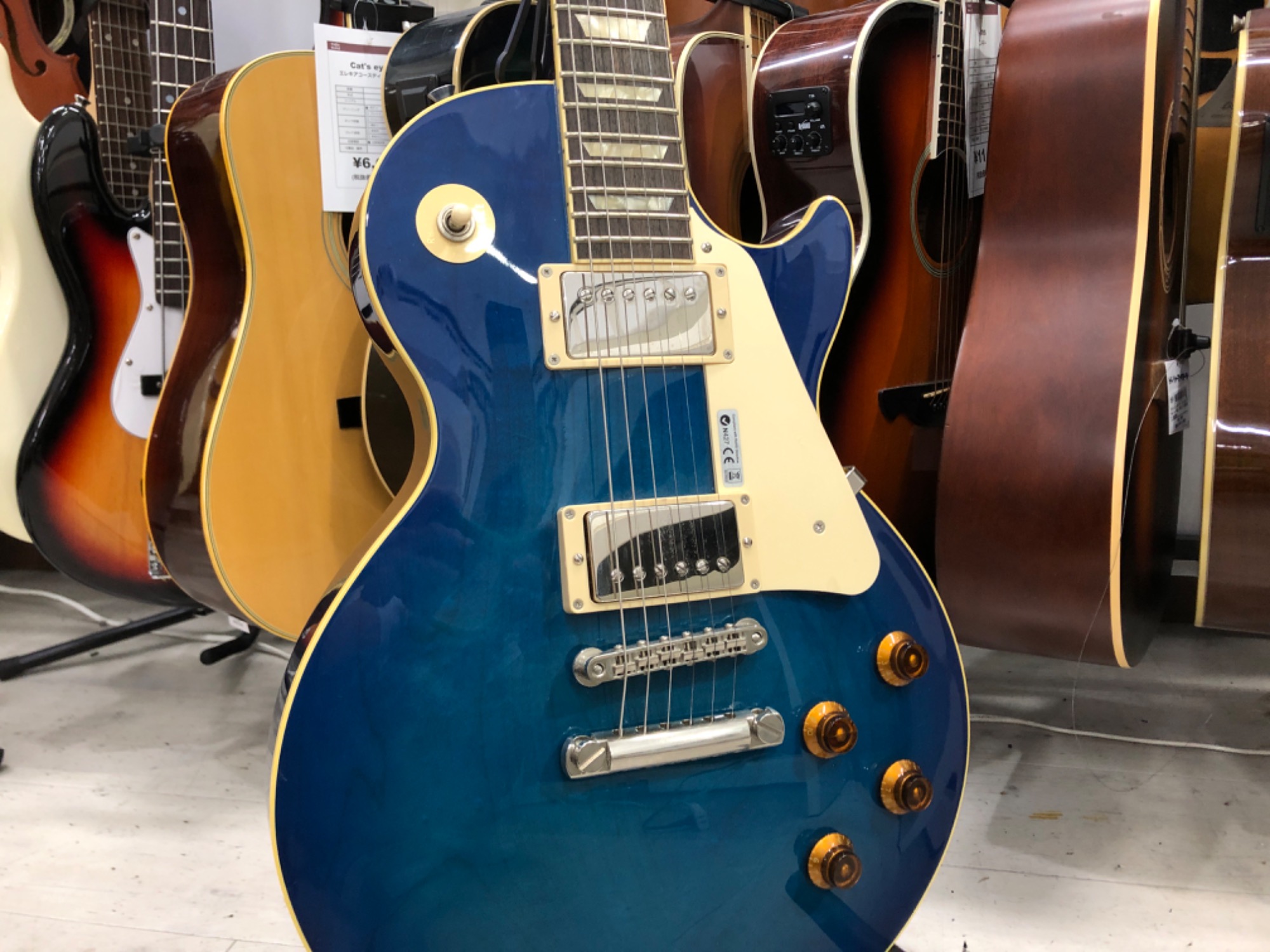 TOMHOLMES/トムホームズ】夏にピッタリな爽やかなブルーのエレキギター