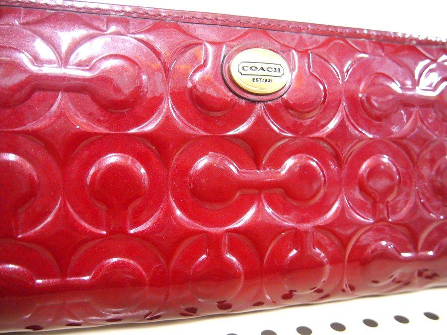 COACH（コーチ）の長財布、レオパード柄（F52158）、ペイトン