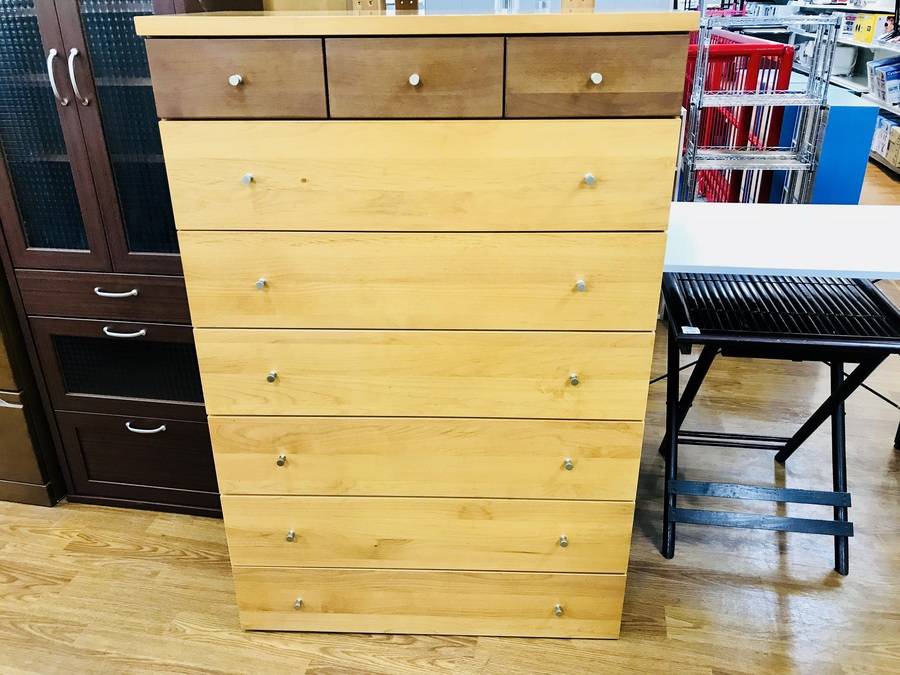 マルヨシ民芸の7段ハイチェストが買取入荷しました！【藤沢店