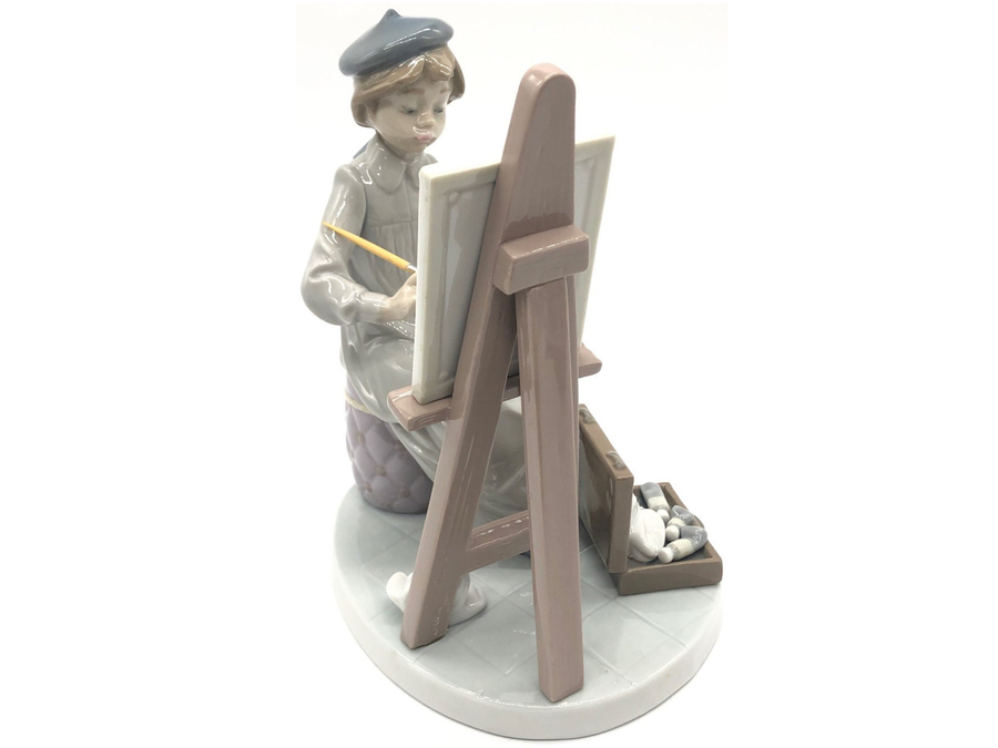 スマホで購入】Lladro(リヤドロ)のフィギュリン『若い画家』を買取入荷