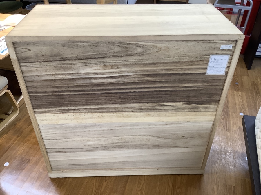 高塚桐材商店　山翠作　ろう仕上げ　焼桐　唐草釻　整理箪笥　和箪笥　箪笥　タンス 高塚桐材商店 山翠作 ろう仕上げ 焼桐 整理箪笥 和箪笥 箪笥