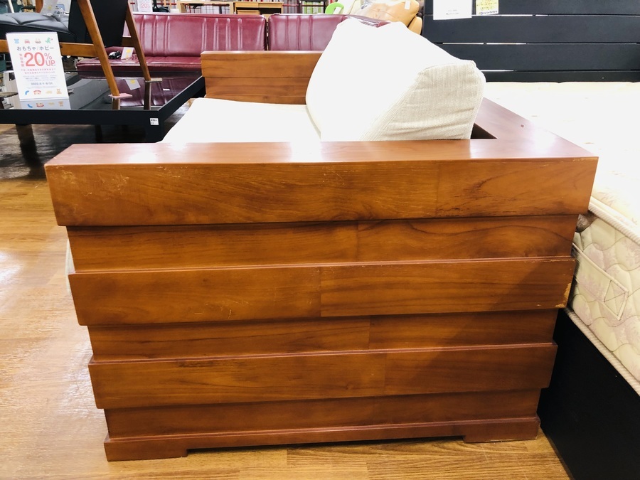 SCANTEAK/スキャンティーク】2.5人掛けソファー 買取入荷いたし