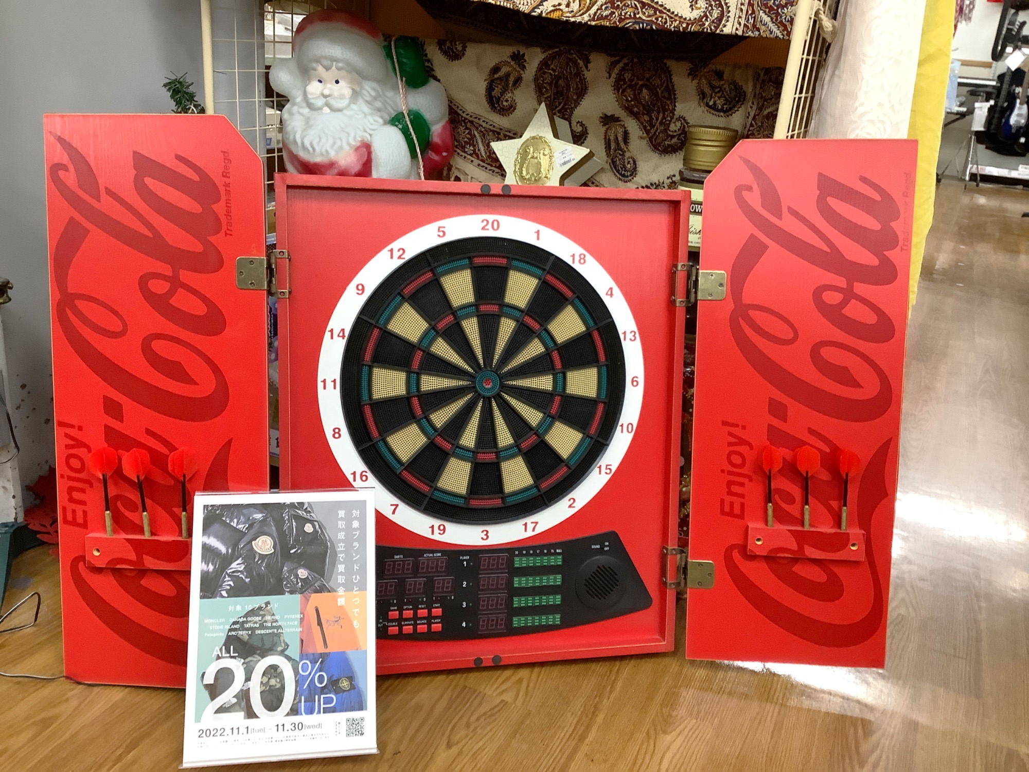 Coca-Cola コカ・コーラ 電子ダーツボード フルセット 美品 ホビー買取強化中！！Coca Cola(コカ・コーラ) 電子ダーツセット