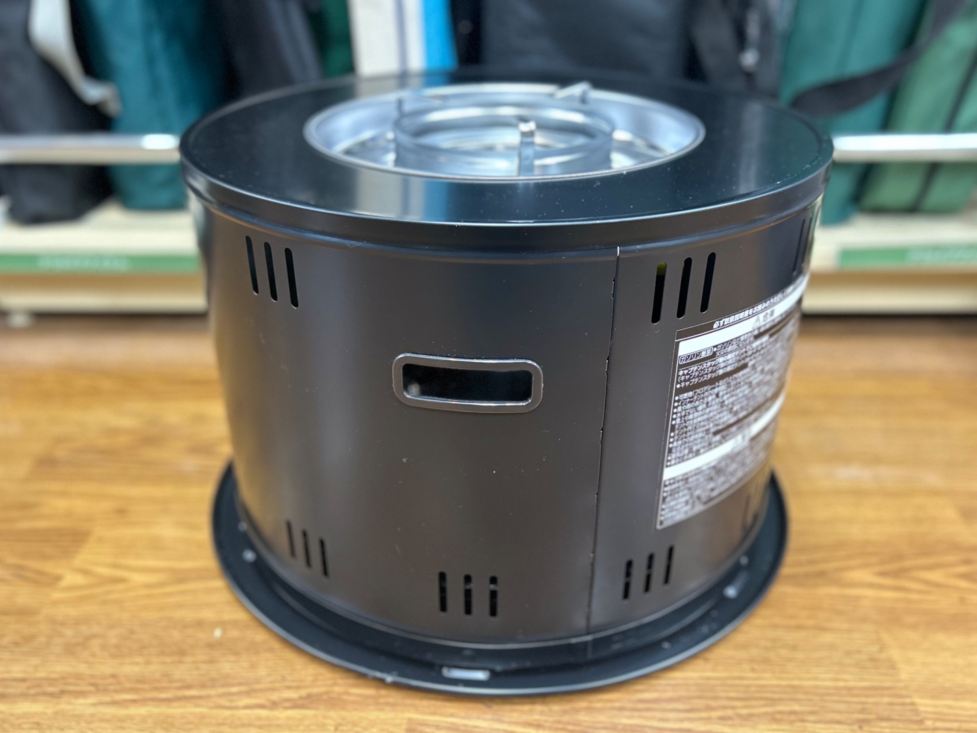 キャプテンスタッグ×コロナ 石油こんろ KT-16CS（マットブラック）