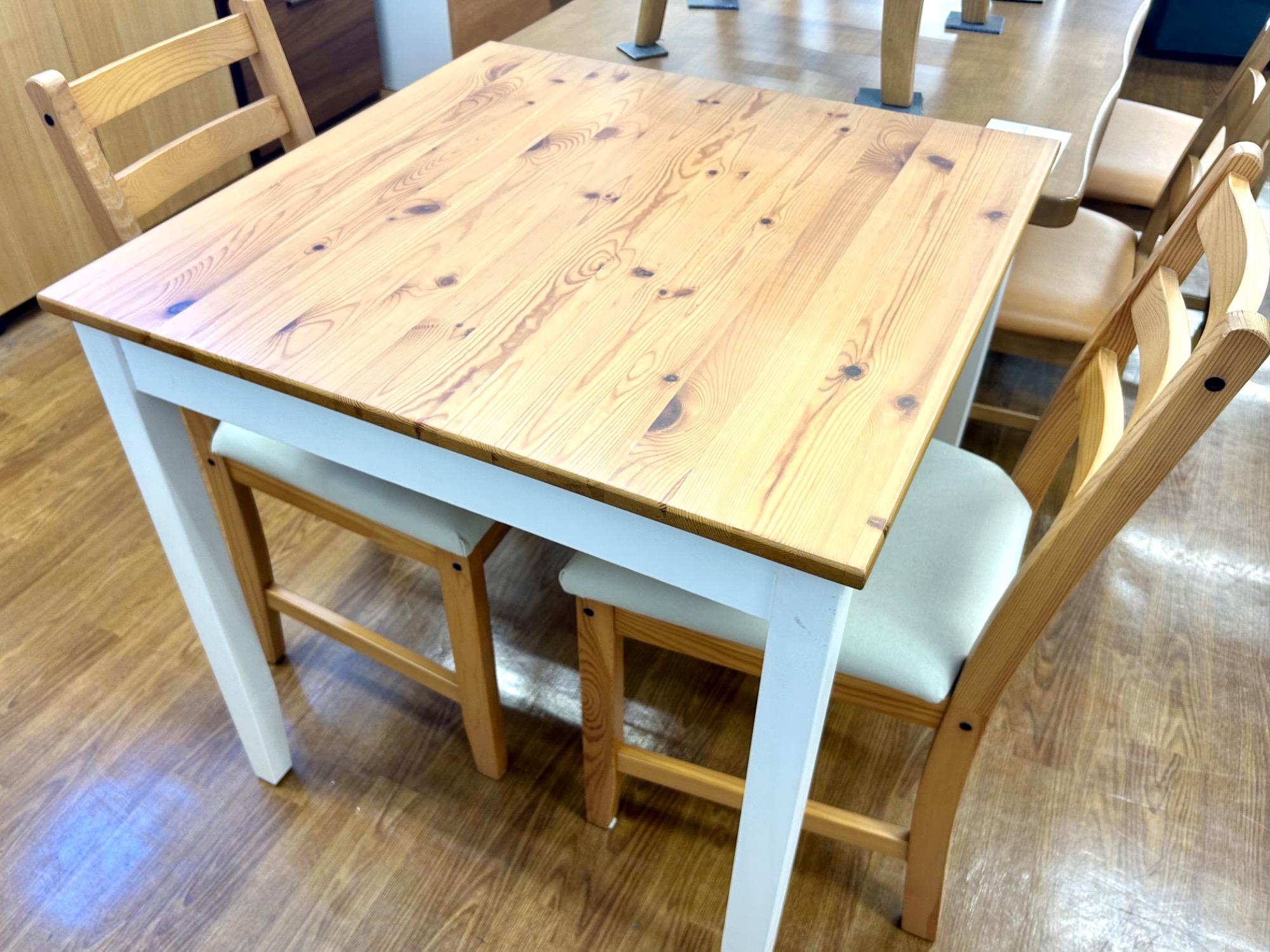 IKEA レールハムン LERHAMN ダイニングチェア　2脚