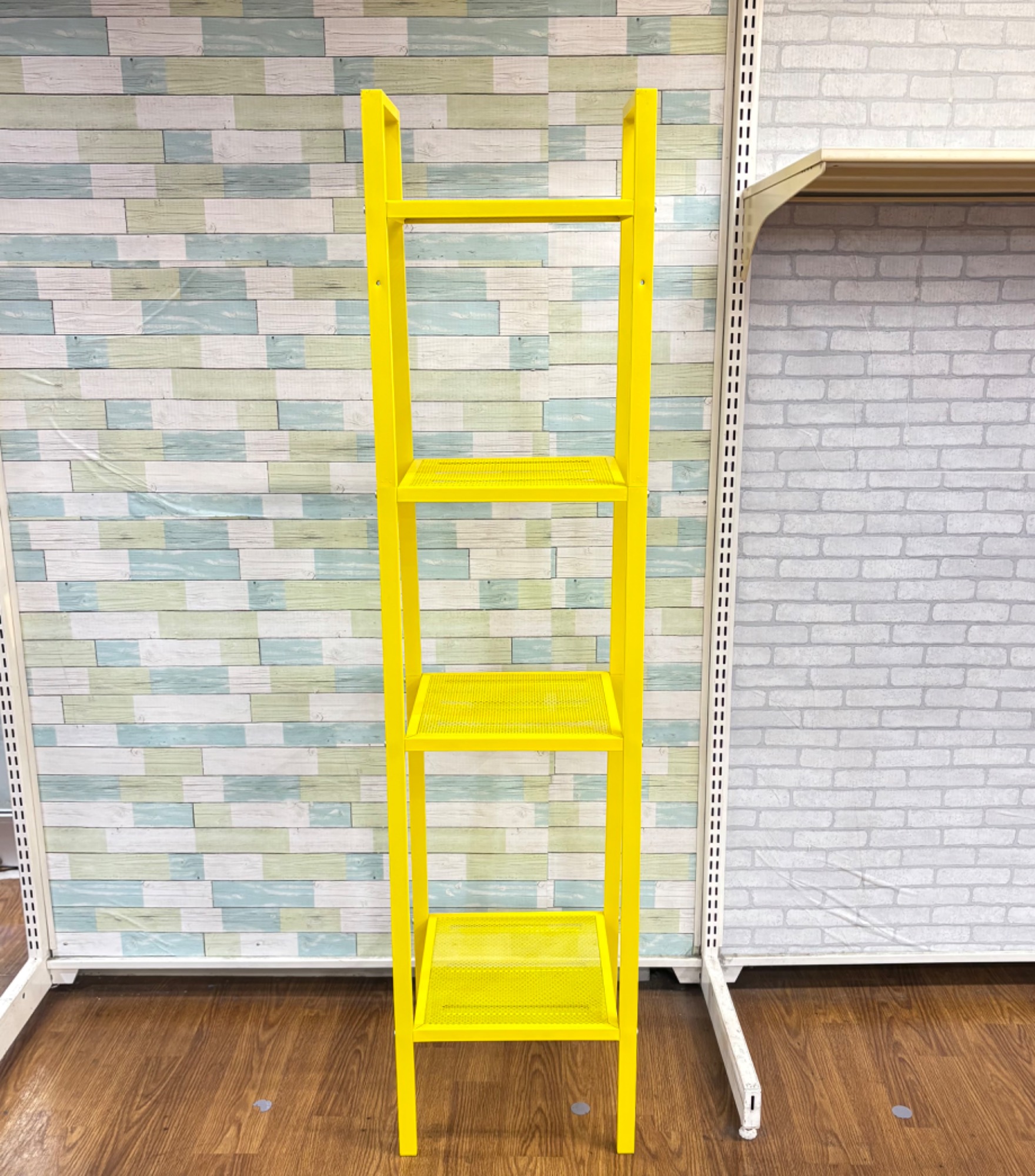 新品】イケア シェルフユニット LERBERG レールベリ イエロー 新品