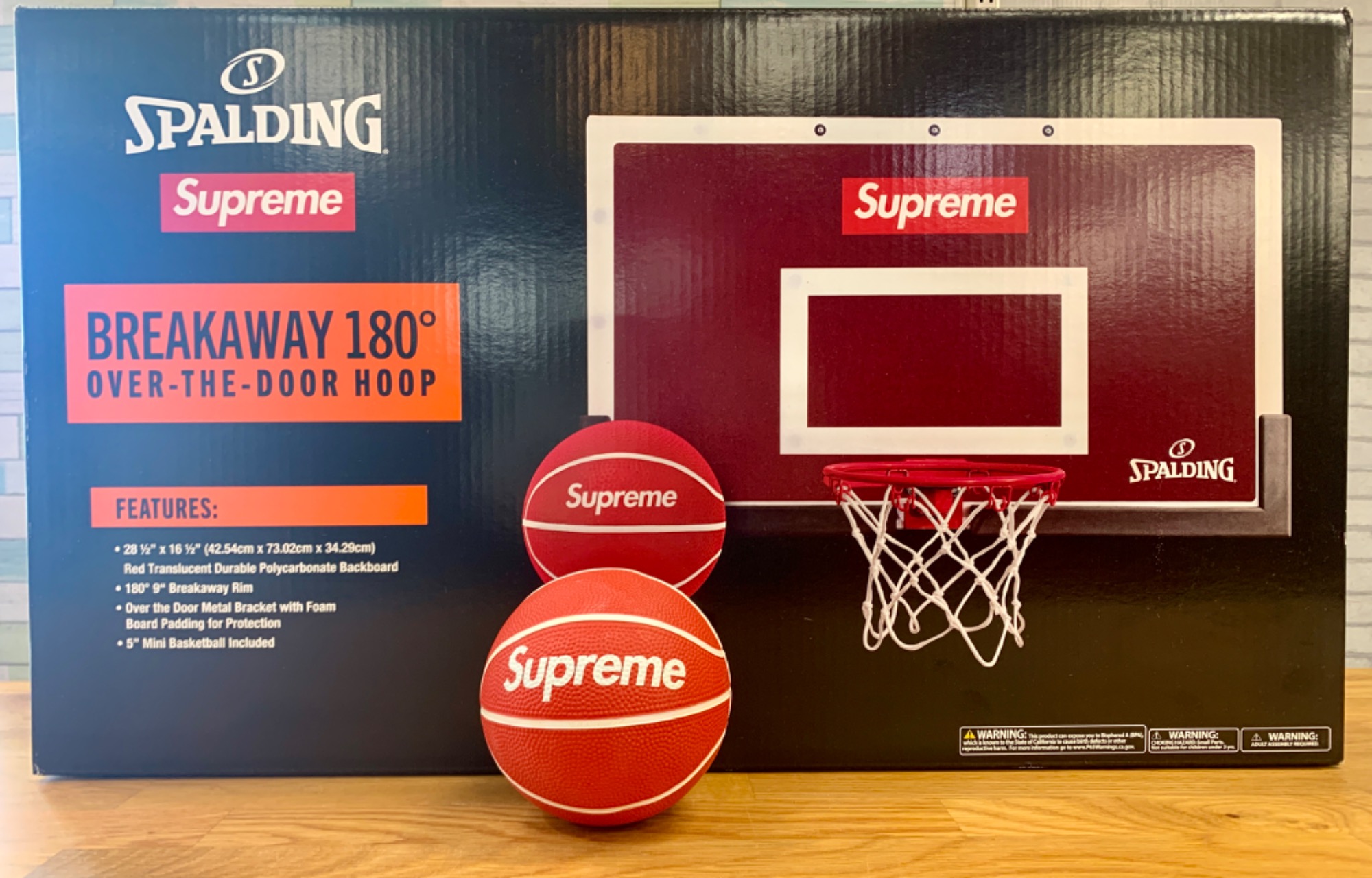 Supreme Spalding バスケットゴールセット 28インチ SPALDING×Sumreme】 バスケットゴール＆ボール ﻿買取入荷しま