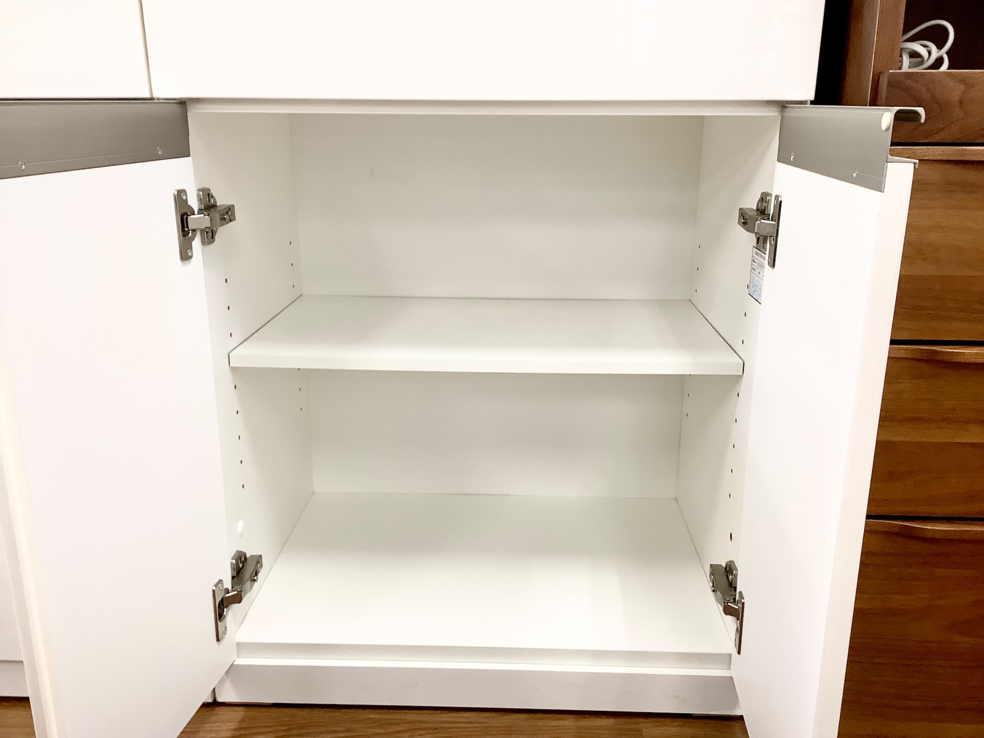 NITORI/ニトリ】2枚扉レンジボード 収納家具 キッチン収納 ホワイト