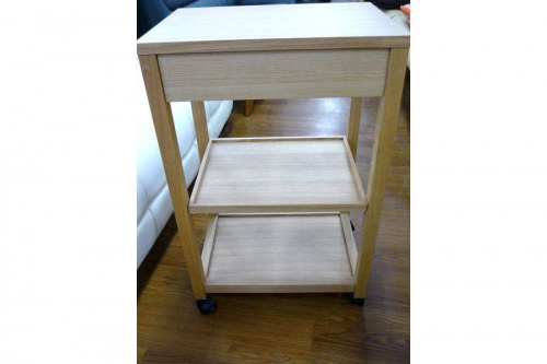 ワゴンのタモ材