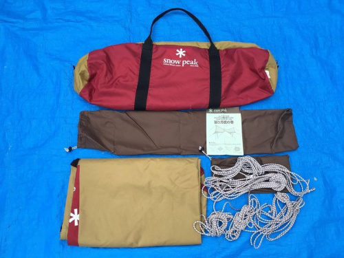 snow peak（スノーピーク）のタープ