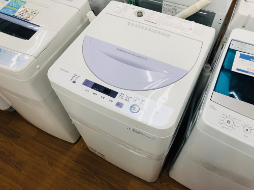 生活家電の洗濯機　シャープ　SHARP