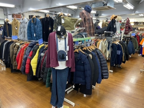 買取の冬物衣類