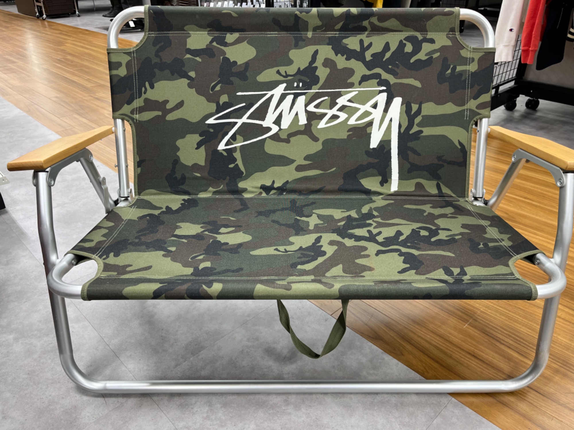 Stussy Coleman 迷彩 アウトドアベンチ