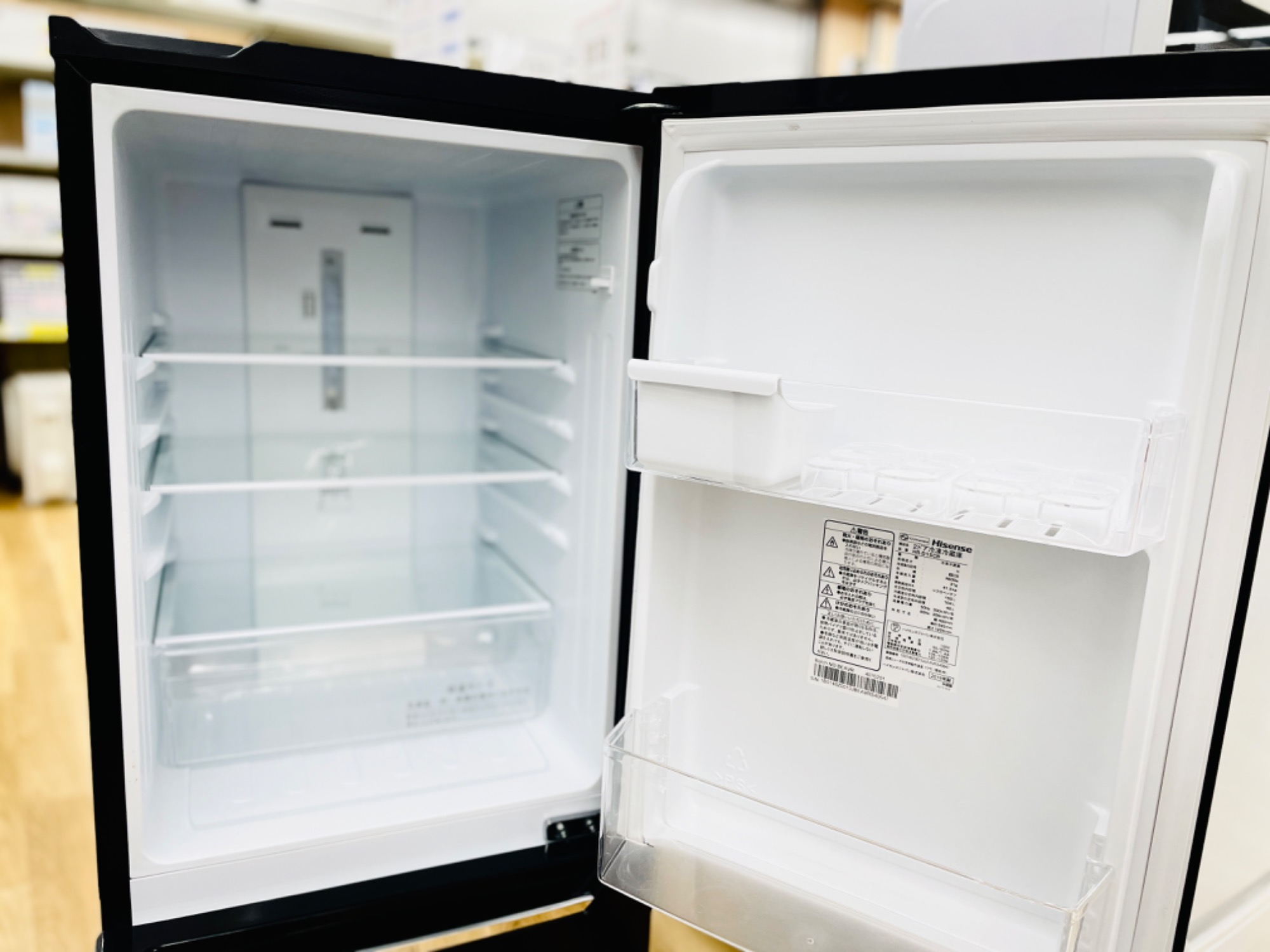新生活応援】Hisense（ハイセンス）2ドア冷蔵庫 HR-D15CB 2019年製が