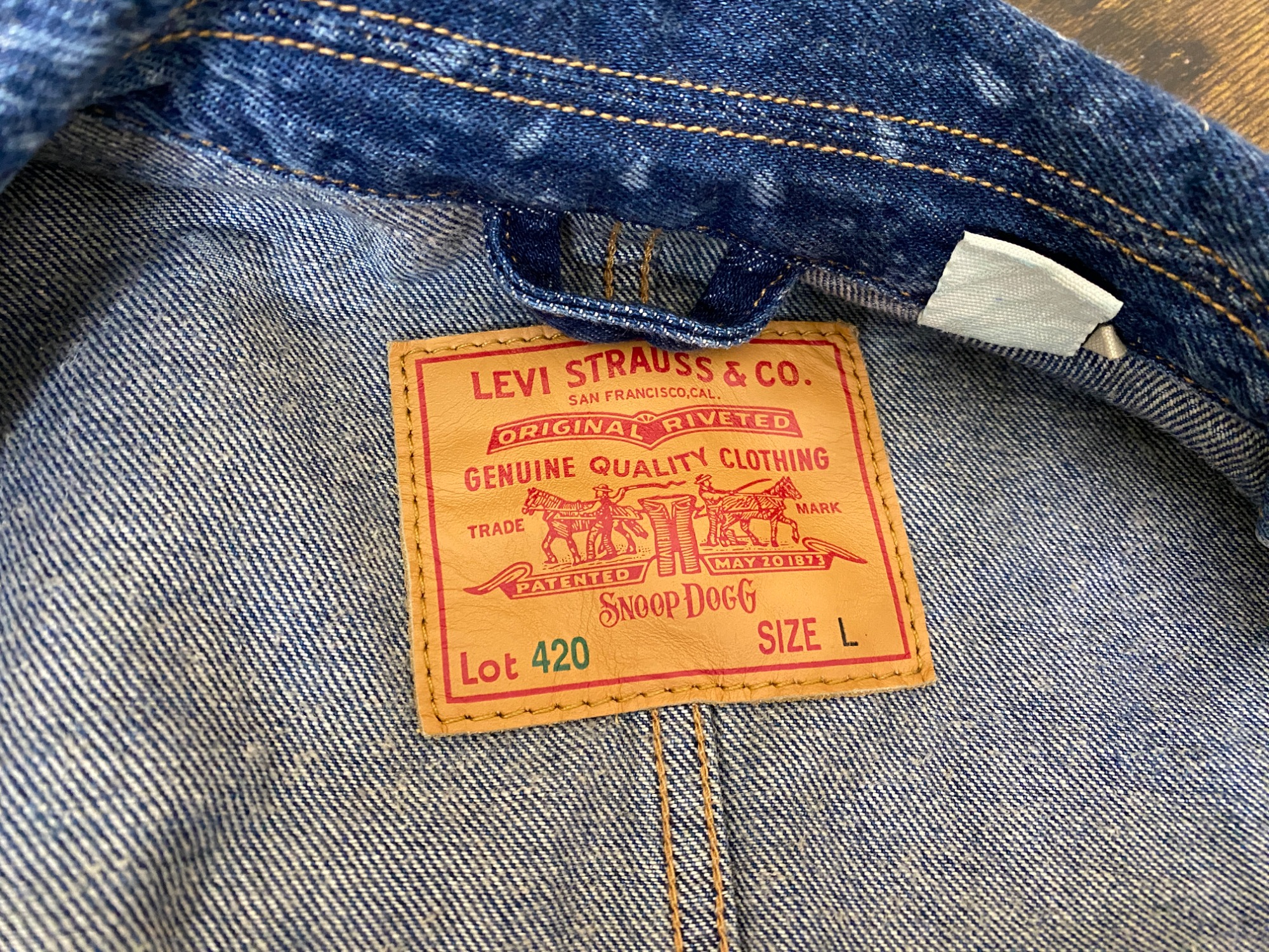 激レアエラー品LEVI´S×Snoop Dogg デニムジャケット