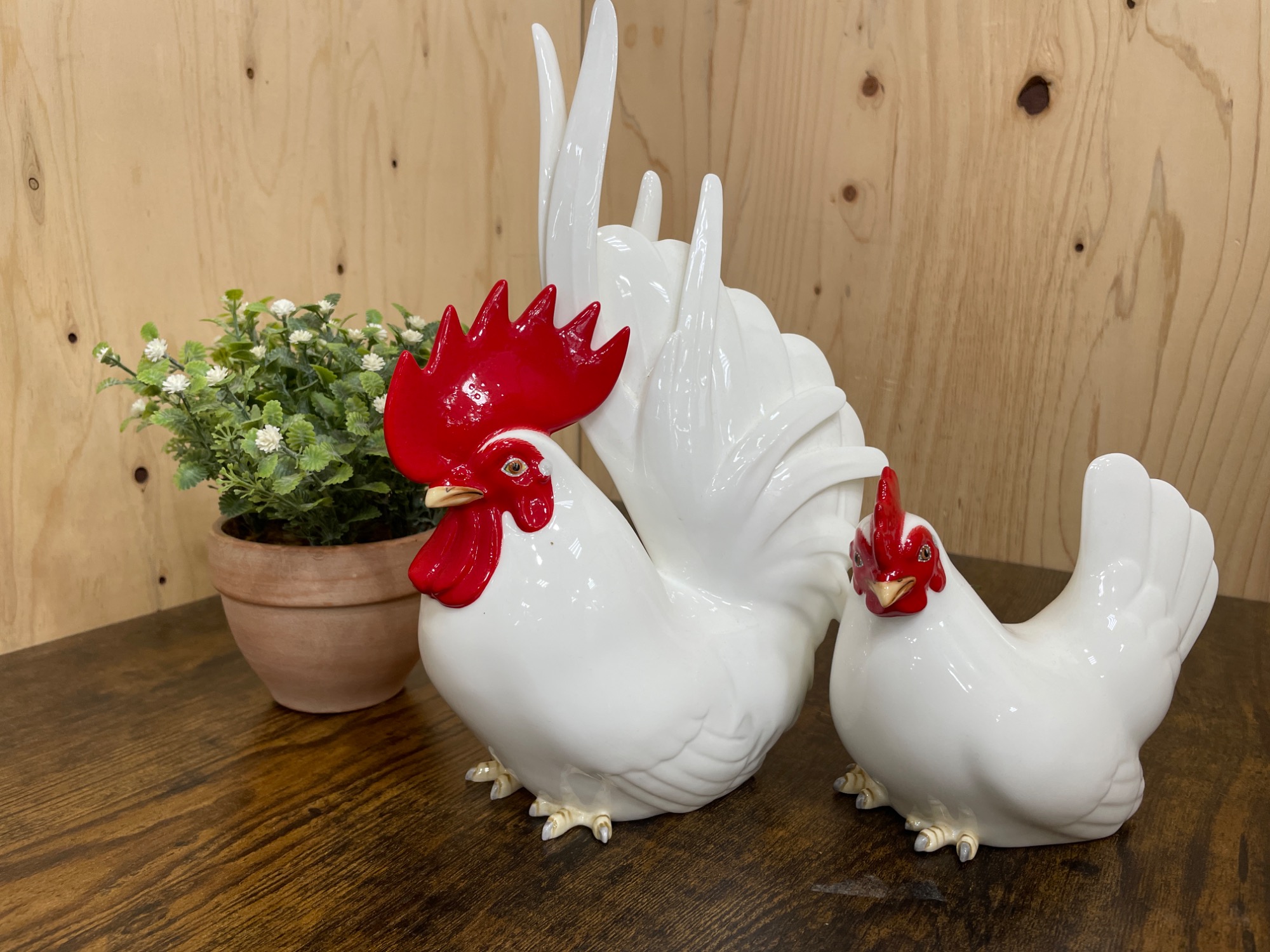 Noritake(ノリタケ) フィギュリン 鶏(つがい) 2羽セット 買取
