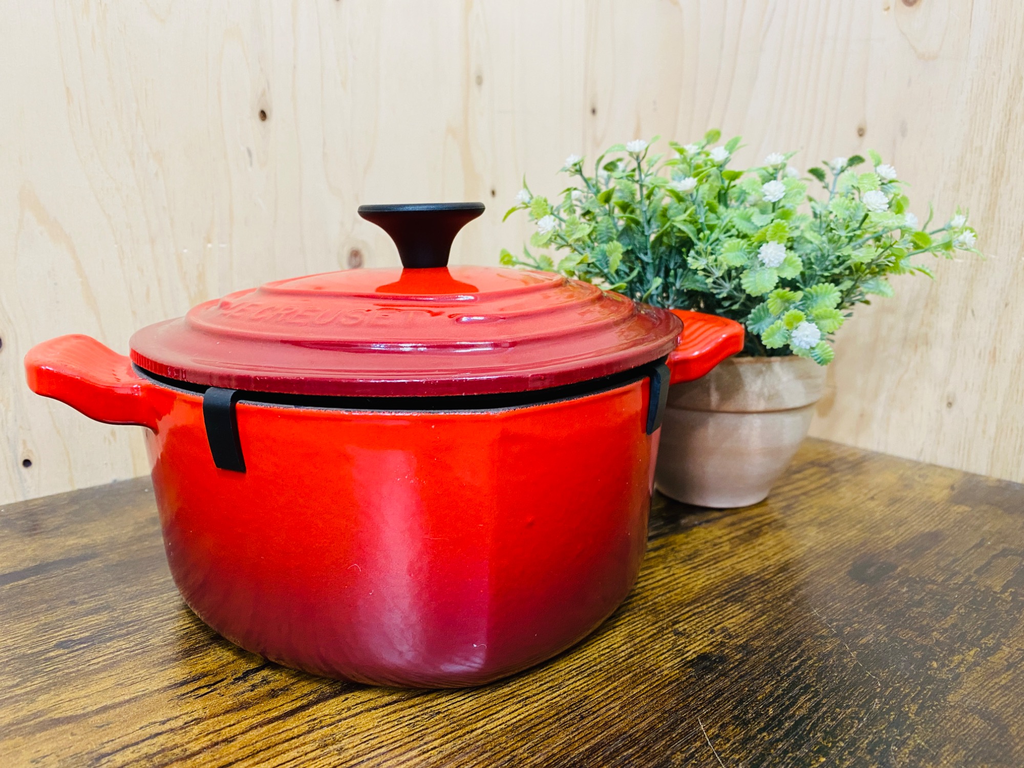 キッチン雑貨 両手鍋 LE CREUSET チェリーレッド ココットダム―ル
