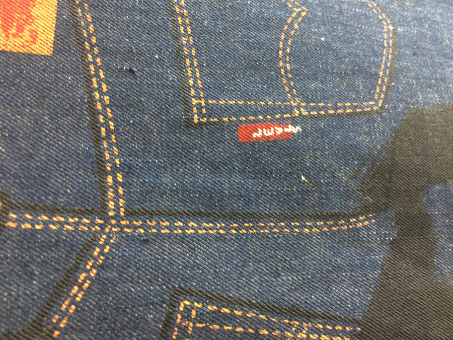超希少】LEVI'S(リーバイス)の50年代オリジナルデニムバナーを 超希少】LEVI'S(リーバイス)の50年代オリジナルデニムバナーを