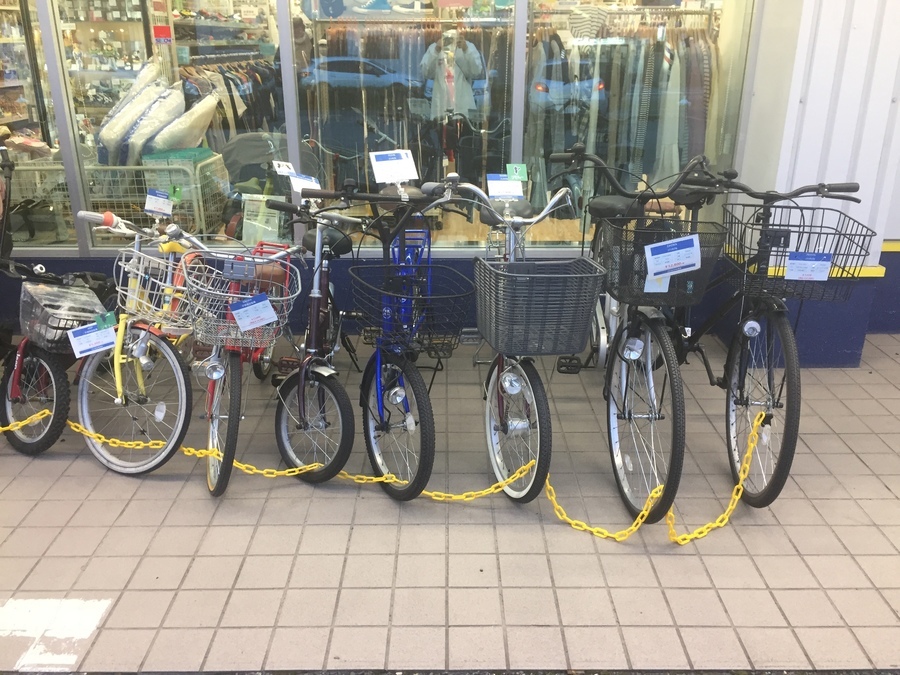 自転車の防犯登録も車体番号も無い