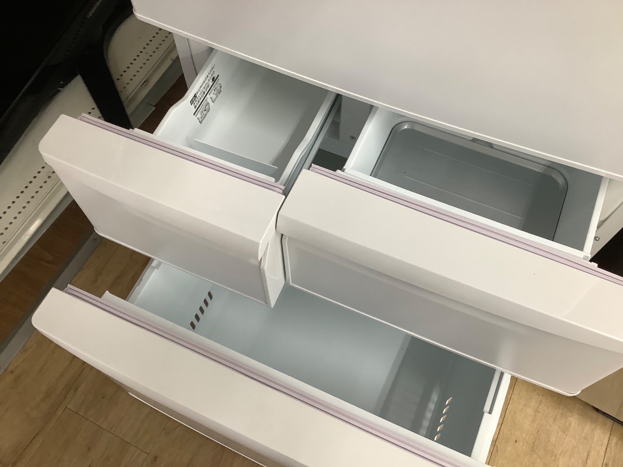 TOSHIBA（トウシバ）の冷蔵庫2014年製（GR-H510FV）です。【トレファク東大阪店】 大容量！】家庭用の冷蔵庫と洗濯機1点ずつご紹介！！｜2025年08