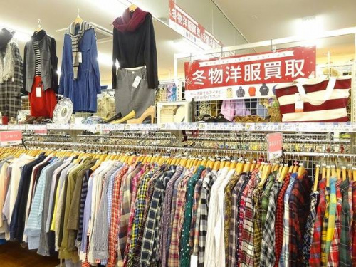 関西の冬物衣類