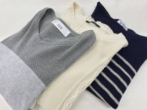 メンズファッションのニット