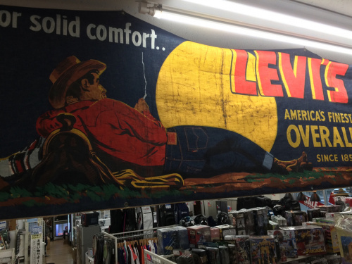 超希少】LEVI'S（リーバイス）の50年代オリジナルデニムバナーを