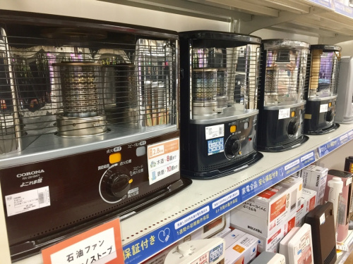冬物家電の暖房器具